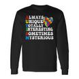 Autism Awareness Support Saying With Puzzle Pieces Long Sleeve T-Shirt Gifts ideas