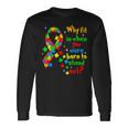 Autism Awareness Why Fit In When You Were Born To Stand Out Long Sleeve T-Shirt Gifts ideas
