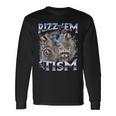 Autism Rizz Em With The Tism Meme Autistic Raccoon Long Sleeve T-Shirt Gifts ideas