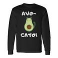 Avo-Cato Cat Avocado Meow Cat Langarmshirts Geschenkideen