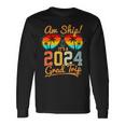 Aw Ship It's A Grad Trip 2024 Vintage Graduation Cruise 2024 Long Sleeve T-Shirt Gifts ideas