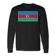 Azerbaijan Flag Vintage Azerbaijani Colors Langarmshirts Geschenkideen