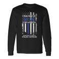 I Back The Blue For My Son Proud Dad Of A Police Officer Long Sleeve T-Shirt Gifts ideas