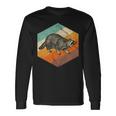 Badger Retro Badger Vintage Badger Langarmshirts Geschenkideen