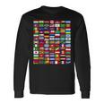 Banderas De Todos Los Países Del Mundo 287 Bandera Internacional Camiseta de manga larga Ideas de regalos