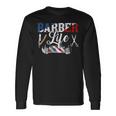 Barber-Life Pole Scissors Blade Vintage Shop Hairstylist Long Sleeve T-Shirt Gifts ideas