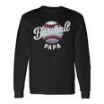 Baseball Papa Baseball Spieler Lustig Baseball Familie Retro Langarmshirts Geschenkideen