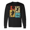 Basketball Players Colorful Ball Hoop Sports Lover Long Sleeve T-Shirt Gifts ideas