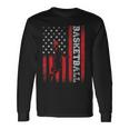 Basketball Usa American Flag Sports Lover Athlete Long Sleeve T-Shirt Gifts ideas