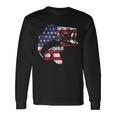 Bass Fishing Usa American Flag 4Th Of July Fisherman Long Sleeve T-Shirt Gifts ideas