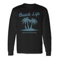 Beach Lifestyle Life Surfer Island Eat Sleep Beach Repeat Long Sleeve T-Shirt Gifts ideas