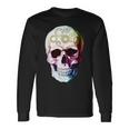 Beautiful Steampunk Multicolor Gear Skull Long Sleeve T-Shirt Gifts ideas