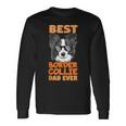 Best Border Collie Dad Ever Cooler Hunde Papaater Geschenk Langarmshirts Geschenkideen