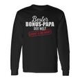 Bester Bonus Papa Der Welt Langarmshirts Geschenkideen