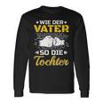 Bester Papa Der Welt Father's Day Wie Der Fater So Die Tochter S Langarmshirts Geschenkideen