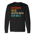 Bester Papa Der Welt Husband Hero Father's Day Christmas Langarmshirts Geschenkideen