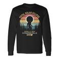 Bigfoot Cuyahoga Falls Ohio Total Solar Eclipse 2024 Long Sleeve T-Shirt Gifts ideas