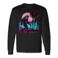 Bigfoot Sasquatch Cool Yeti Vaporwave Long Sleeve T-Shirt Gifts ideas