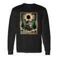 Bigfoot Total Solar Eclipse 2024 Kentucky Sasquatch Vintage Long Sleeve T-Shirt Gifts ideas