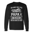 Biker Papa Motorradfahrer Motorrad Langarmshirts Geschenkideen