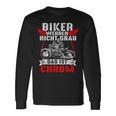 With Biker Werden Nicht Grau Das Ist Chrome Motorcycle Rider Biker S Langarmshirts Geschenkideen