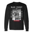Black Cowboy Isom Dart African American Black Cowboy History Long Sleeve T-Shirt Gifts ideas