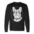 Black Metal French Bulldog Gothic Heavy Metal Dog Long Sleeve T-Shirt Gifts ideas