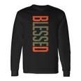 Blessed Olive Army Solar Orange Color Match Long Sleeve T-Shirt Gifts ideas