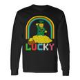 Block Brick Building Figure St Patrick's Day Master Builder Long Sleeve T-Shirt Gifts ideas