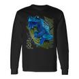 Blue Poison Dart Frog Colored Exotic Animal Amphibian Pet Long Sleeve T-Shirt Gifts ideas
