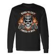 Born To Shit Forced To Wipe Skeleton Motorcycle Biker Skull Long Sleeve T-Shirt Gifts ideas