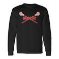 Boston Lacrosse With Lax Sticks Long Sleeve T-Shirt Gifts ideas