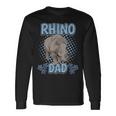 Boys Rhino Dad Rhinoceros Quote Father's Day Rhinos Long Sleeve T-Shirt Gifts ideas