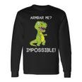 Brazilian Jiu-Jitsu Bjj Armbar T-Rex Dinosaur Long Sleeve T-Shirt Gifts ideas