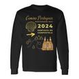 Camino Portugues Santiago De Compostela Portuguese Way 2024 Langarmshirts Geschenkideen