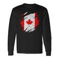 Canada Canadian Flag Vintage Langarmshirts Geschenkideen