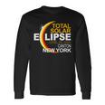 Canton New York Total Solar Eclipse April 8 2024 Long Sleeve T-Shirt Gifts ideas