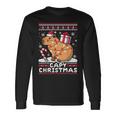 Capy Ugly Christmas Sweater Capybara Lover Christmas Long Sleeve T-Shirt Gifts ideas