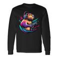 Capybara Capybara Rodent & Video Games Lover Long Sleeve T-Shirt Gifts ideas