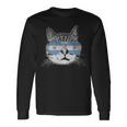 Cat Argentina Flag Country Retro Women Long Sleeve T-Shirt Gifts ideas