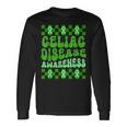 Celiac Disease Awareness Green Ribbon Gluten Long Sleeve T-Shirt Gifts ideas