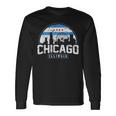 Chicago Illinois Flag Vintage Skyline Women Long Sleeve T-Shirt Gifts ideas