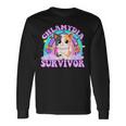 Chlamydia Survivor Cat Meme For Adult Humor Long Sleeve T-Shirt Gifts ideas