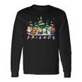 Christmas Friends Santa Rudolph Snowman Xmas Family Pajamas Long Sleeve T-Shirt Gifts ideas
