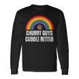 Chubby Guys Cuddle Better Bear Gay Pride Long Sleeve T-Shirt Gifts ideas