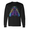 Cicada Insect Bug Colorful Entomology Entomologist Long Sleeve T-Shirt Gifts ideas