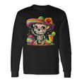 Cinco De Mayo Chihuahua Dog Mexican Sugar Skull Sombrero Long Sleeve T-Shirt Gifts ideas