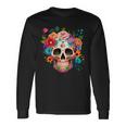 Cinco De Mayo Sugar Skull Day Of The Dead Mexican Fiesta Long Sleeve T-Shirt Gifts ideas