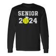 Class Of 2024 Softball Player Senior 2024 High School Grad Long Sleeve T-Shirt Gifts ideas