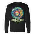 Cleveland Oh Solar Total Eclipse April 2024 Ohio Long Sleeve T-Shirt Gifts ideas